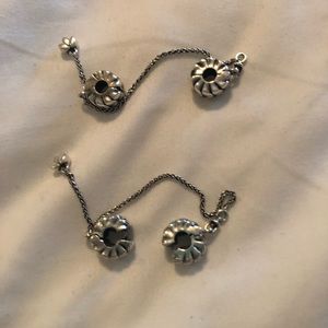 COPY - Pandora set of safety chain clip charms